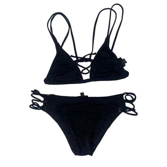 L.A. Hearts Other - Women's L.A. Hearts Black Bikini Set Size Medium